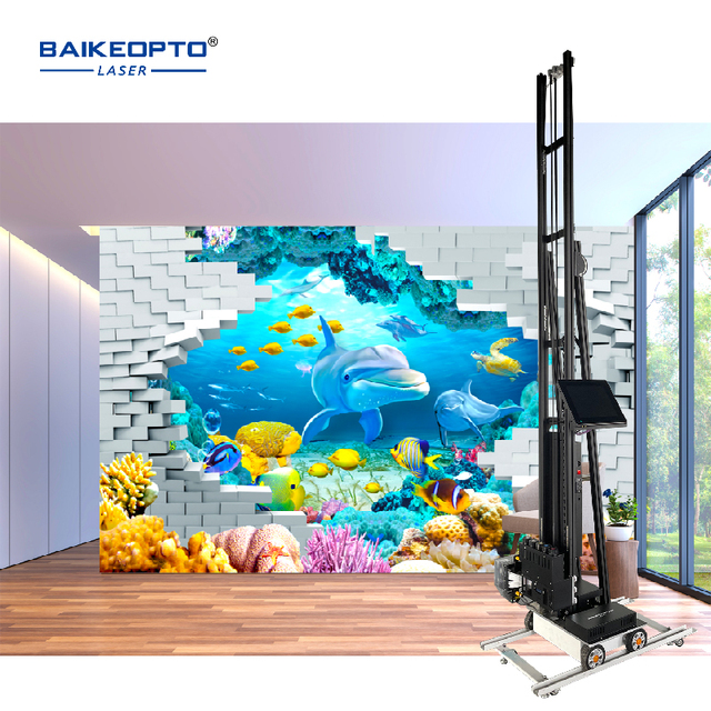 High Speed Vertical Mural UV 3D Wall Printing Machine Durable Wall Printing Equipment