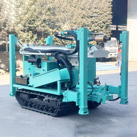 Foreuse de puits d'eau intelligente 160M sur roues, portable, avec marteau hydraulique, pour forage rapide et positionnement précis en profondeur