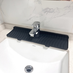 Kitchen Silicone Splash Countertop <b>Guard</b> <b>Draining</b> Pad Behind Faucet Large Water Drip Catcher Tray Mat - Product Image 1