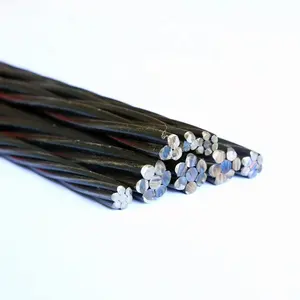 15.7mm High Tensile Strength Pe Coated Pc Steel Strand Bs5896