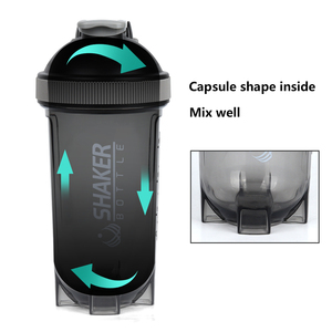 B30-0066 Premium Blender Protein Shaker Bottle Tritan Mixer bottiglie d'acqua Gym Hand Shaker applicabile per acqua bollente - Product Image 4