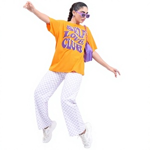Camiseta con Estampado Gráfico para Mujer, de Algodón Cómodo, Manga Corta, Informal, al Mejor Precio, Fabricante de Ropa al por Mayor, OEM, ODM - Product Image 3