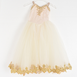 Elegante abito da balletto in rete elasticizzata viola per bambine Costume da spettacolo di <span class=keywords><strong>danza</strong></span> lirica per bambini - Product Image 3
