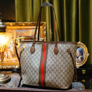 Borsa Tote Retrò Grande Capienza Stampa Old Flower Borsa a Spalla Singola Borsa Sottobraccio Stile Elegante e Casual per Donna - Product Image 3