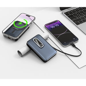 เวสดาร์ พาวเวอร์แบงค์ 10000mAh พร้อมที่ชาร์จไร้สายและที่ชาร์จนาฬิกา, จอแสดงผลดิจิตอล, สายชาร์จในตัว - Product Image 5