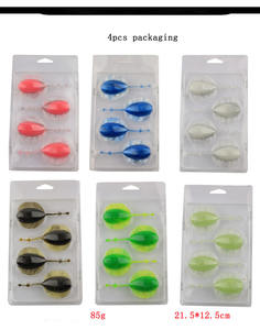 Hunthouse — lot d'appâts souples pour la pêche, pack De leurres pour attraper des poissons tels que les bars, les bars, en Tpe, avec fausse queue De bille, 9CM, 14G, 4 pièces par boîte - Product Image 2
