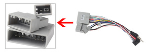 DUDUAUTO Kit telaio console <span class=keywords><strong>auto</strong></span> con cablaggio per autoradio, schermo, monitor, navigatore GPS, Wi-Fi, Bluetooth per <span class=keywords><strong>Honda</strong></span> <span class=keywords><strong>CRV</strong></span> HD28 2002-2005, autoradio DVD - Product Image 5