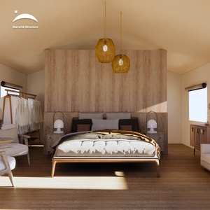 Ngoài trời chất lượng cao glamping Safari Lều sang trọng khu nghỉ mát khách sạn cắm trại Lều Lodge với phòng tắm lớn gazebo - Product Image 5