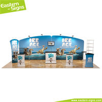 10x20ft 10x10ft Super Populaire Portable Canton Foire Salon Stand Stand d'exposition modulaire mur exposition