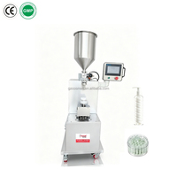Machine de remplissage manuelle à tête unique pour pâtes à haute viscosité, à motif perlé, pour la fabrication de crèmes cosmétiques perlées et de beurres corporels