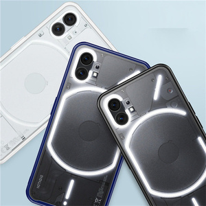 Cho không có gì điện thoại một TPU PC trong suốt Matt điện thoại bìa chống vân tay rõ ràng Trường hợp với lớp phủ cao su cho không có gì điện thoại 1 - Product Image 2