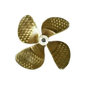 High Quality Marine copper propeller Boat stern shaft with tube Marine other bronze propeller 4 blades