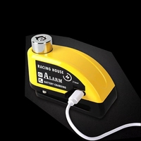 Alarme de verrouillage de disque rechargeable pour vélo électrique et moto, antivol de roue de vélo électrique avec alarme à haut décibel
