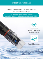 Sonde d'électrode pH numérique en ligne, précision 0,02 pH, consommation ultra-faible 0,3 W, alimentation CC 7-30 V, sortie RS485 pour eaux usées et aquaculture