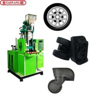 Machine de moulage par injection verticale modèle standard, machine de fabrication de roulettes en plastique / roulettes de valise
