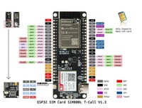 TTGO T-Call V1.4 ESP32 Wireless Module SIM Antenna SIM Card SIM800L Module And GSM/GPRS Antenna