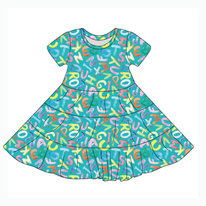 Lindo vestido floral de verano para mujer con estampado completo y dobladillo plisado Trajes a juego familiares para <span class=keywords><strong>padres</strong></span> y niñas Vestidos - Product Image 1