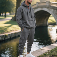 PASUXI Survêtements Hommes de Haute Qualité avec Logo Personnalisé, Ensemble de Sport Jogging Complet avec Pantalon de Survêtement et Sweat à Capuche