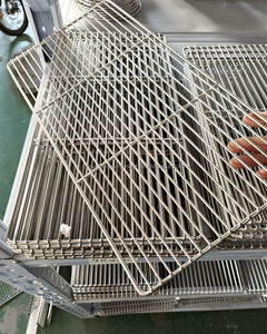 شبكة شواء من الفولاذ المقاوم للصدأ 304 للطعام بالجملة، شواية مطبخ خارجية مربعة الشكل سميكة غير لاصقة مقاومة للتآكل حاصلة على شهادة CE - Product Image 6