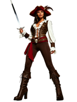 Disfraz de Pirata del Caribe de Poliéster para Mujer Adulta, Traje de Pirata Personalizado para Fiesta de Cosplay
