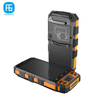 Lector RFID Inalámbrico Móvil LF/HF/UHF, Lector/Escritor de Tarjetas NFC Portátil Android con Lector de Huellas Dactilares, Control de Acceso, Verificación de Boletos