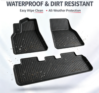Tapis de sol TPE à couverture intégrale, imperméables, anti-taches, antidérapants, sur mesure pour l'intérieur de la Tesla Y, extra-épais, toutes versions - Vente Flash