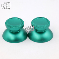 NSLikey 2PCS Joystick analogique en métal pour manette Xbox One PS4, couvre-joystick en métal