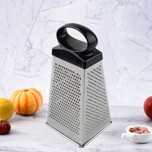 Râpe de cuisine manuelle <span class=keywords><strong>4</strong></span> faces en acier inoxydable multifonctionnelle coupeur de table fruits légumes fromage - Product Image 1