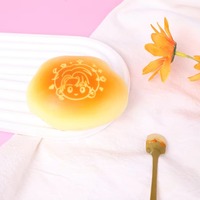 Porte-clés personnalisé en PU acrylique style anime, motif nuage de pain, jouet sensoriel anti-stress à remontée lente, jouet de décompression