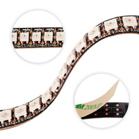 Tira de LED RGBIC WS2812B para Hogar Inteligente, 5V, Direccionable, Compatible con Controlador WLED para Configuración de Luz Ambiental
