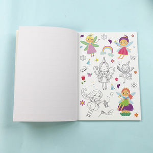 Fantastische Prinses Meisjes Kleurboeken Eco Vriendelijke Tekening Papier Met Afdrukken Stickers - Product Image 6