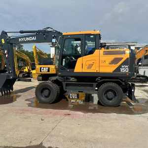 Excavatrice sur roues HYUNDAI 15 tonnes HW150 avec essieux motrices et boîte de vitesses de renommée - Product Image 5