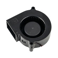 Ventilateur centrifuge à cage d'écureuil sans balais 24V CC 75x75x30mm, double roulement à billes, 7530, haute performance, petit refroidisseur centrifuge, 2 broches
