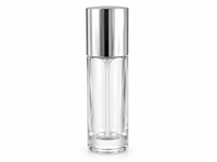 Flacon pulvérisateur de parfum en verre transparent 10ml 15ml 20ml, atomiseur de parfum cylindrique vide avec capuchon doré, argenté, blanc ou noir, cosmétique, 100 pièces