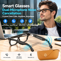 Étui de chargement 2000 mAh, Lunettes intelligentes avec appareil photo 8MP, Traduction IA ChatGPT, Traduction linguistique mondiale