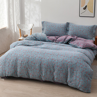Ensemble de literie Simple Fresh Queen 100% coton 300TC de qualité écologique pour toutes les saisons, housse de couette, draps, housse de couette, oreiller