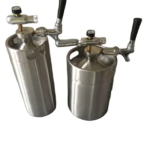 Keg Party Pump Commercial Keg Use Growler Beer Stainless Steel Color Bar 5l Draft Beer Recycling Electric Printing Black 100 Pcs