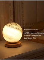 Économie d'énergie LED enfants chambre lumière 3 couleurs lévitation magnétique flottant ABS corps blanc protection Jupiter Mars saturne lune maison