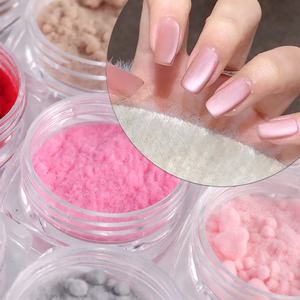 Série de noël festif flocage laine 3D décoration Logo personnalisé bricolage Nail Art Design créatif <span class=keywords><strong>ongles</strong></span> velours poudre - Product Image 6