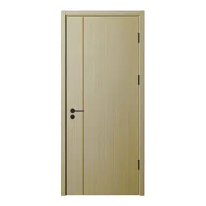 फ्लश ठोस लकड़ी के दरवाजे डिजाइन HDF लिबास आंतरिक होटल परियोजनाओं दरवाजा कीमतों