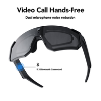 Lunettes Intelligentes IA 3D Surround avec Caméra 8MP, Enregistrement Vidéo HD 1080P, Étanchéité IPX5, Lampe Torche LED et Fonction d'Appel et de Traduction