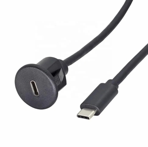 <span class=keywords><strong>C</strong></span>âble d'extension <span class=keywords><strong>USB</strong></span> de bureau à montage sur panneau, 1m, <span class=keywords><strong>noir</strong></span>, <span class=keywords><strong>USB</strong></span>-<span class=keywords><strong>C</strong></span>, mâle vers type <span class=keywords><strong>C</strong></span>, femelle - Product Image 5