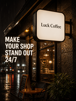 Boîte lumineuse publicitaire LED personnalisée, panneau suspendu extérieur, étanche, carré, éclairé, 5000 lumens, pour affichage en magasin, devanture de magasin