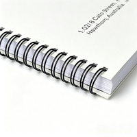Carnet à spirales avec impression personnalisée, format flexible A5, B5, A6, 80 pages