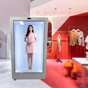 Ai Holographic ảo con người 86inch trong suốt <span class=keywords><strong>3D</strong></span> LCD hiển thị hộp triển lãm thương mại tiếp nhận thiết bị quảng cáo - Product Image 1