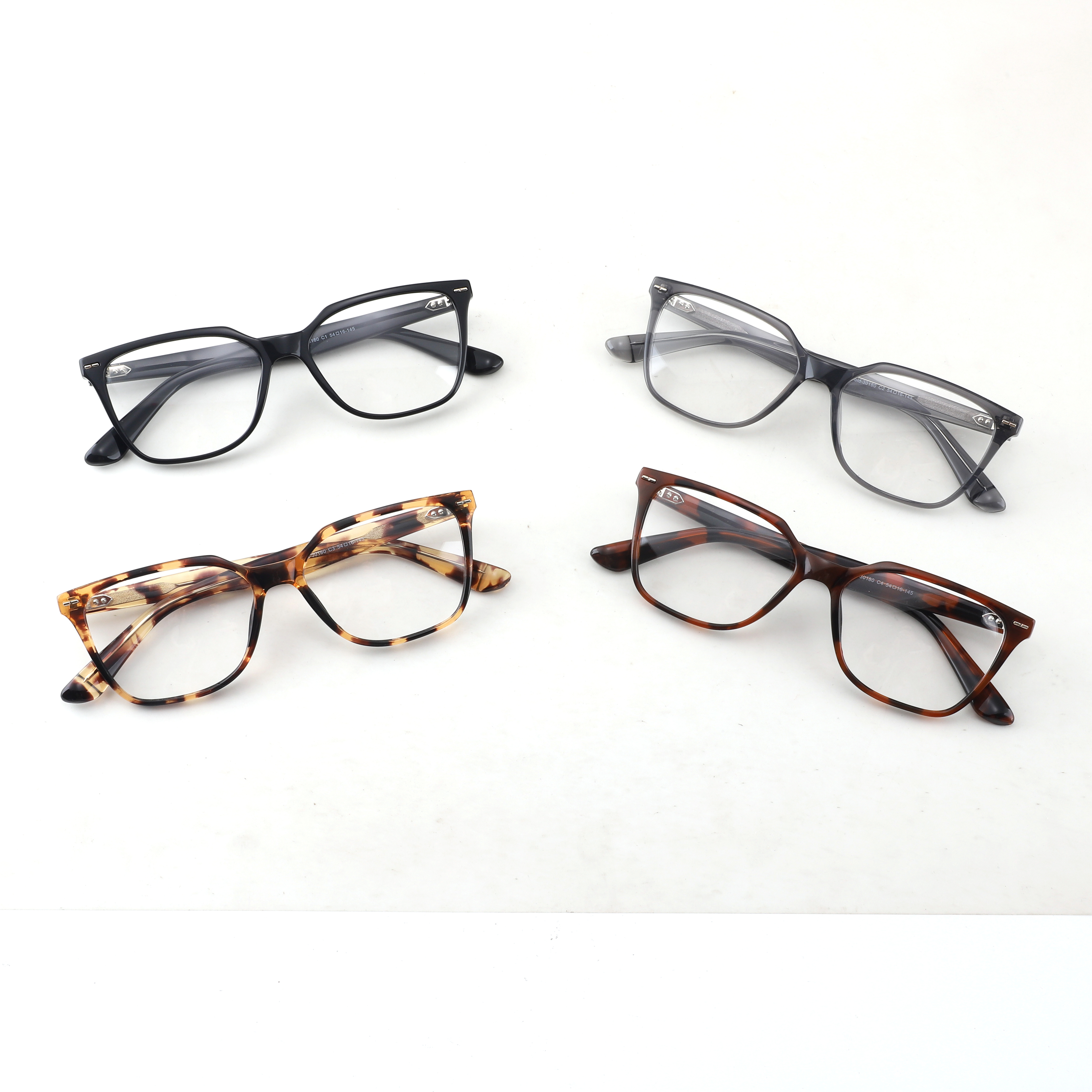 YC新款时尚独特男女通用方形醋酸纤维光学镜架手工制作眼镜眼镜定制OEM眼镜架