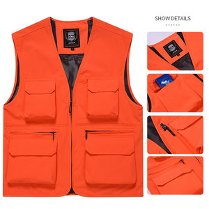 Chaleco de Trabajo Multifuncional con Logotipo Personalizado, Chaleco Práctico para Senderismo, Caza y Deportes, Chaleco de Herramientas para Hombre - Product Image 4