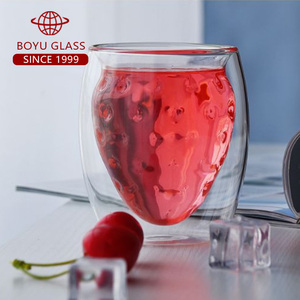 <span class=keywords><strong>Tasse</strong></span> en <span class=keywords><strong>verre</strong></span> borosilicaté épais transparent Double paroi café whisky <span class=keywords><strong>verre</strong></span> à vin pour boissons de jus de lait - Product Image 5