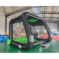 Jeu de tir gonflable avec système de cible électronique, équipement de jeu interactif pour événements extérieurs et location de fêtes