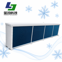 DL470 JINlENG Refroidisseur d'air pour chambre froide en acier inoxydable à montage au plafond, évaporateur à tambour à quatre ventilateurs, moteur pour grande chambre froide alimentaire